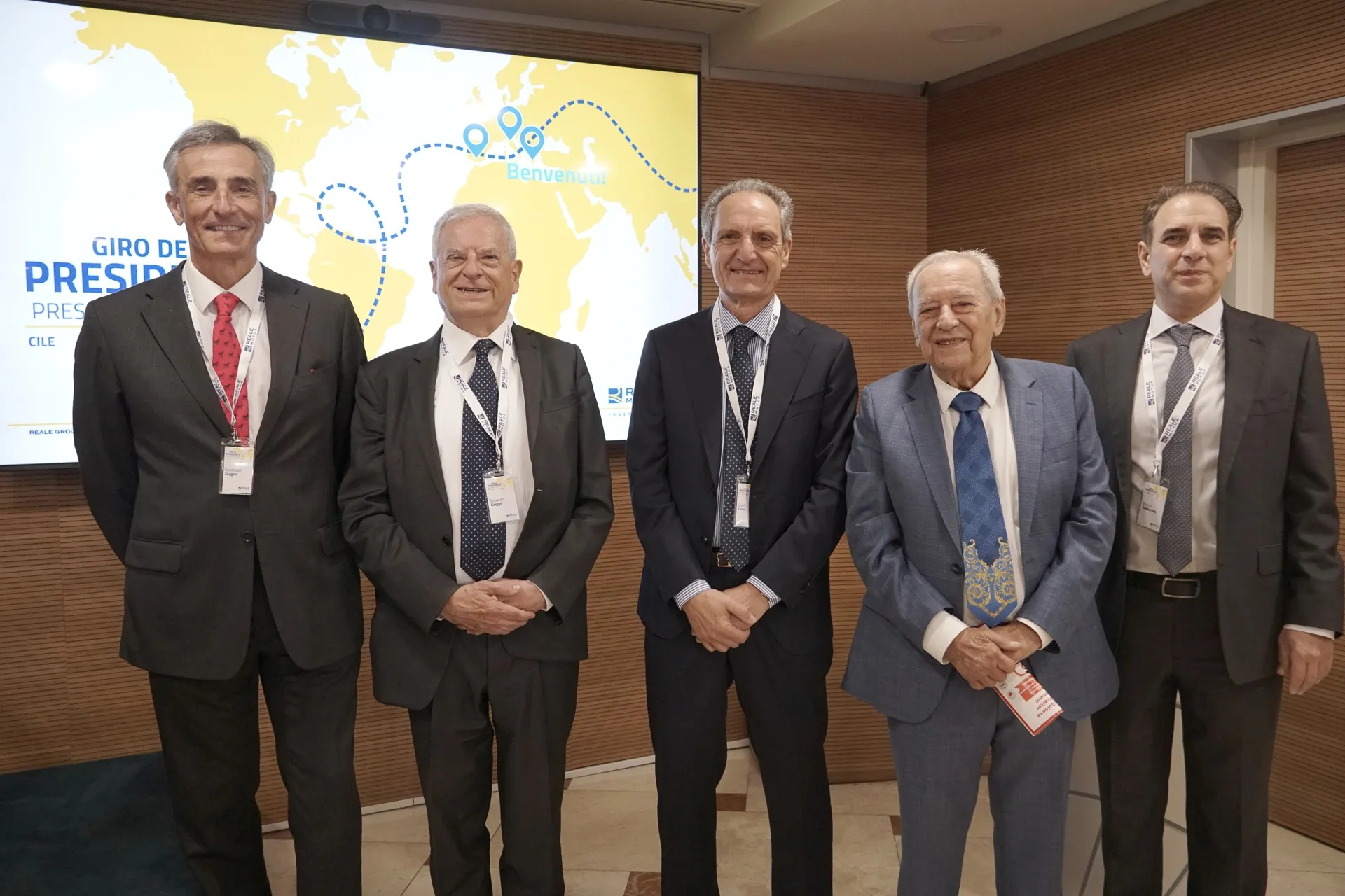 Επίσκεψη του προέδρου της Reale στην Υδρόγειο Ασφαλιστική