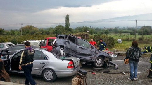 Καραμπόλα 40 ι.χ. στην Εγνατία