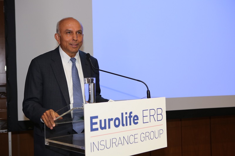 Ο V Prem Watsa στα νέα γραφεία του ομίλου Eurolife ERB