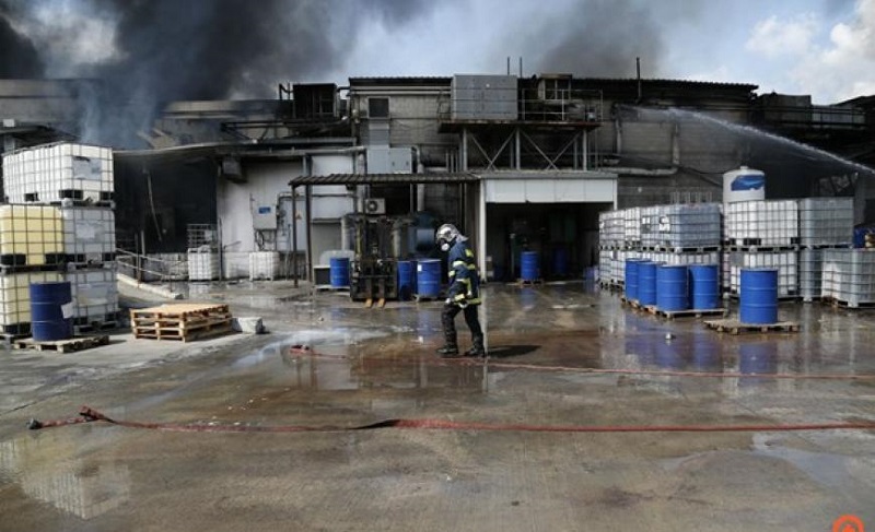 National Insurance immediately responds after fire to the Druckfarben Hellas factory