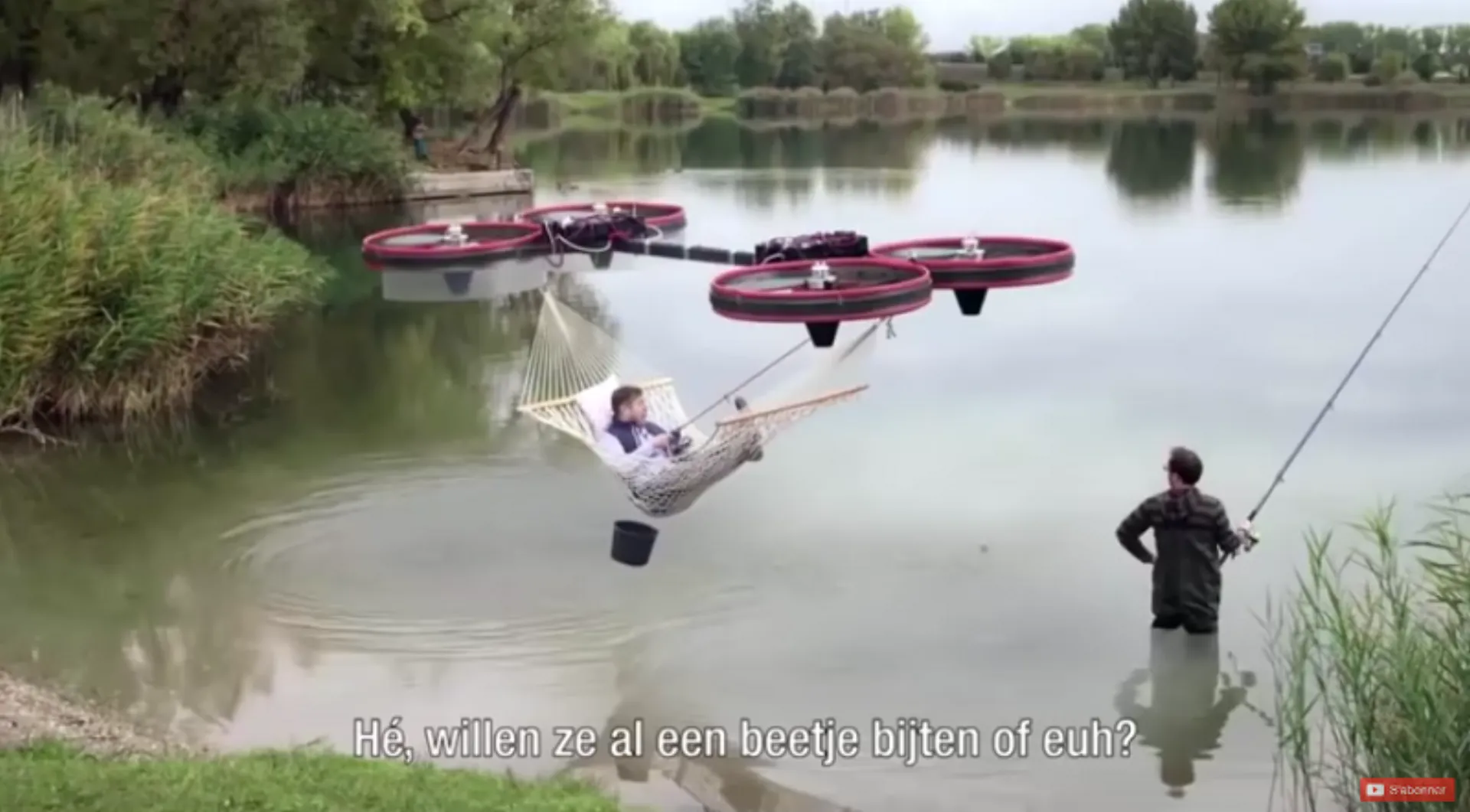 Video: Πτήση ανθρώπου με Drone για τις ανάγκες ασφαλιστικής διαφήμισης