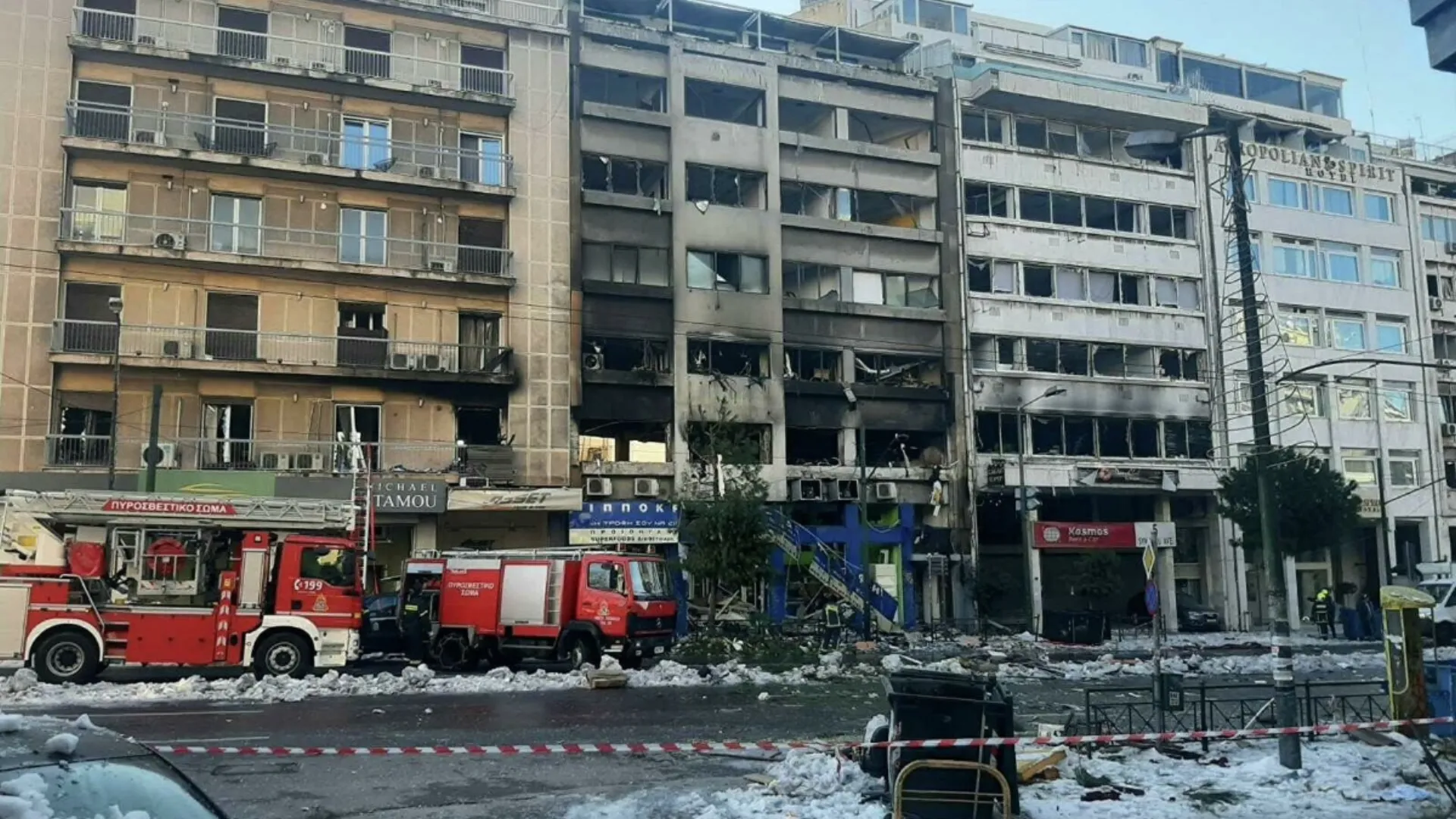 Ισχυρή έκρηξη σε κτήριο στις αρχές της Λ. Συγγρού