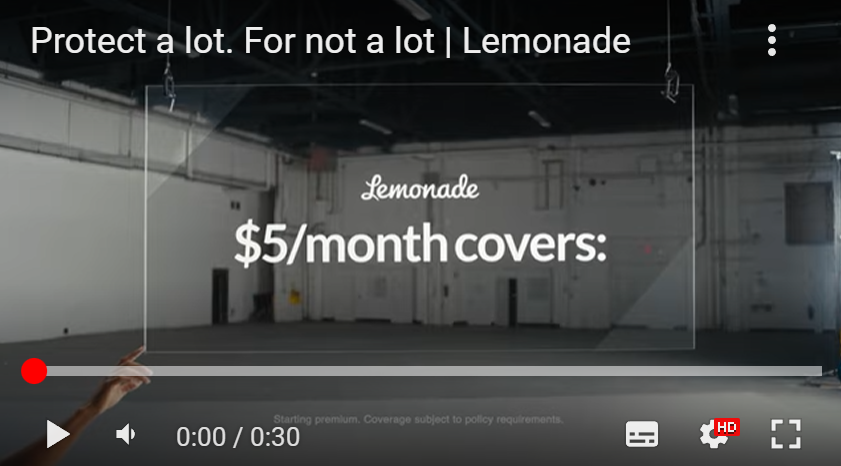 Lemonade: Τι μπορεί να καλύψει με 5 δολάρια (video)