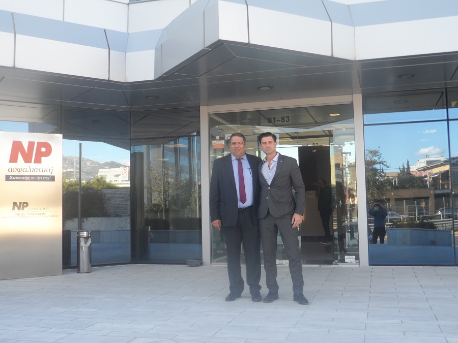 Ο Χ. Θεοχάρης στη ΓΣ του ΣΕΠΕΥ στο κτήριο της “NP Ασφαλιστική”