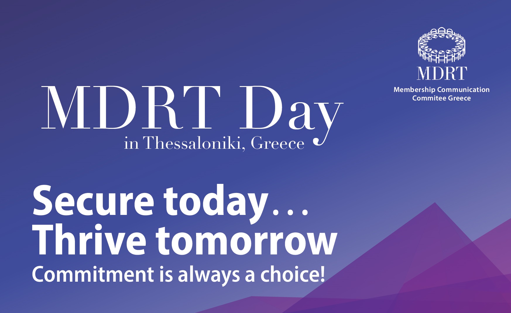 Τι θα συζητηθεί στο MDRT DAY in Greece