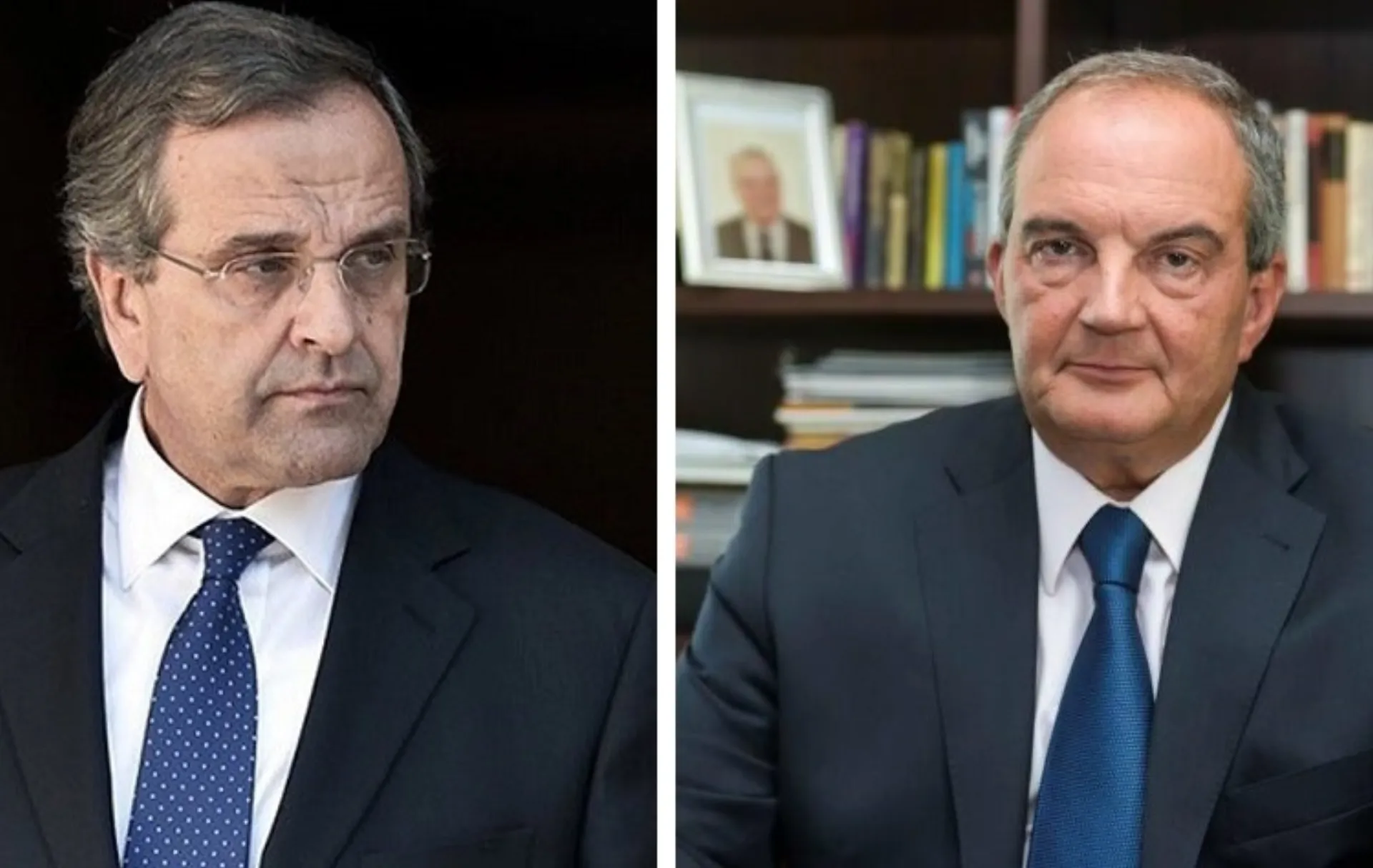 K. Καραμανλής & A. Σαμαράς στην εκδήλωση του Γ. Χατζηθεοδοσίου