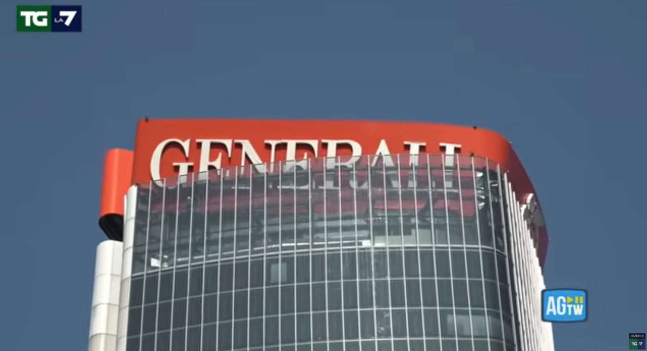 “Ασφαλίστηκε” η αποκολλημένη πινακίδα στο κτίριο της Generali στο Μιλάνο