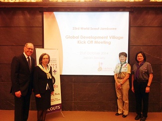 RSI President with the WOSM Global PRojects Director Mr Peter Illig_ World Scout Bureau