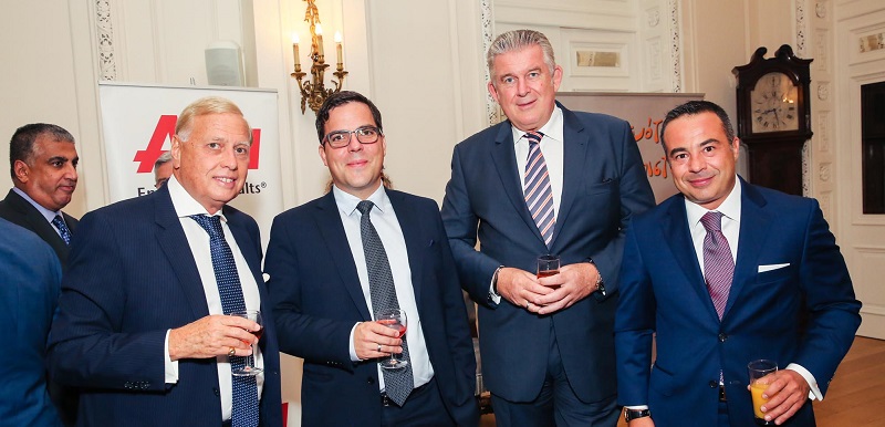 (Από αριστερά) Οι κ.κ. Ν. Μακρόπουλος, Jörg Bruniecki, Manfred Brandmaier και Δημήτρης Τσεσμετζόγλου