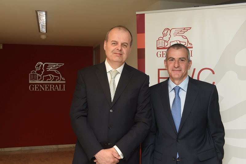 Ο κ. Alberto Minali , General Manager και Group Chief Financial Officer του Ομίλου Generali και ο κ. Πάνος Δημητρίου, CEO της Generali στην Ελλάδα.