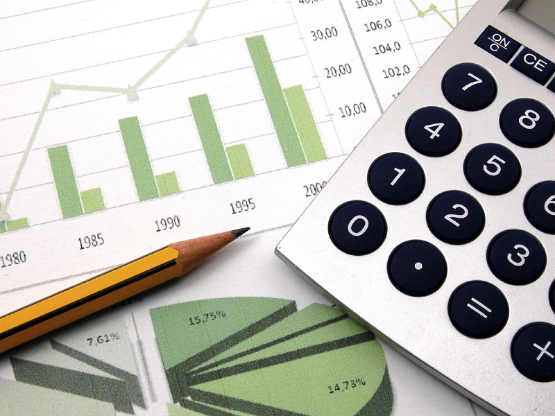business chart showing financial success at the stock market