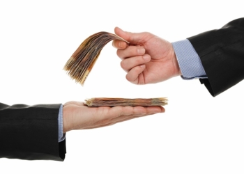 giving money