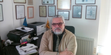 Ο κ. Κωσταντίνος Νάστος, Διευθυντής Γραφείου Ευρωπαικής Πίστης στην πόλη της Λάρισας