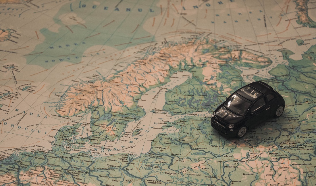 Αυτοκινητο, χάρτης, ταξιδι