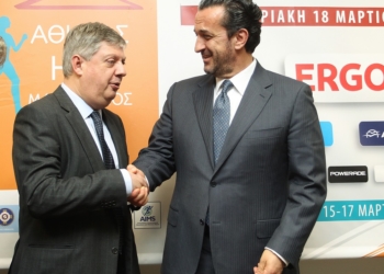 ο Πρόεδρος του ΣΕΓΑΣ κ. Κώστας Παναγόπουλος μαζί με τον CEO της ERGO κ. Θεόδωρο Κοκκάλα