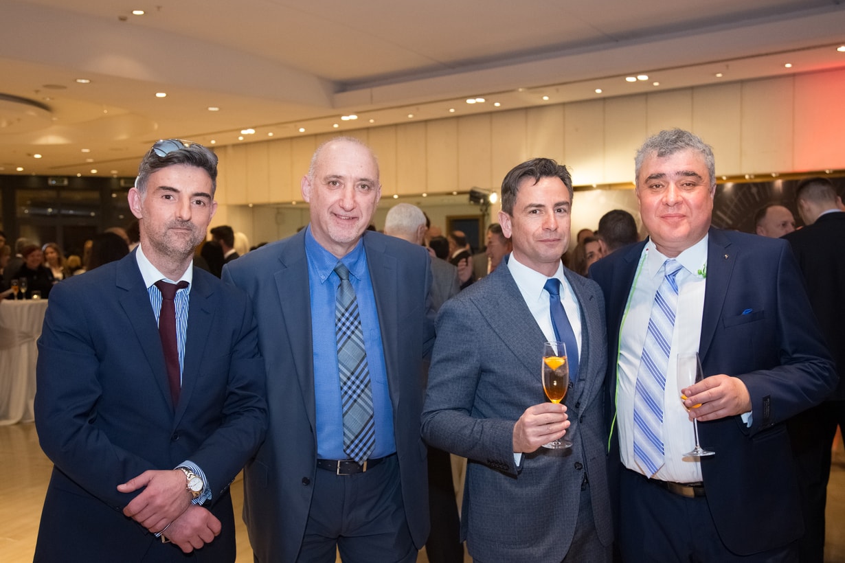 Σ. Τζουμέρκας, Μ. Βασιλειάδης, Γ. Μπαξεβάνης, Σ. Καντζίδης