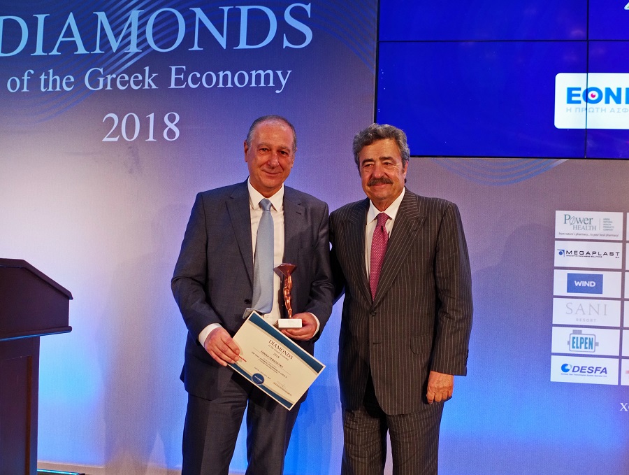 (από αριστερά) Ο πρόεδρος του Δ.Σ της Εθνικής Ασφαλιστικής κ. Χριστόφορος Σαρδελής και ο πρόεδρος του Ε.Σ.Β.Ε.Π κ. Νίκος Καραγεωργίου