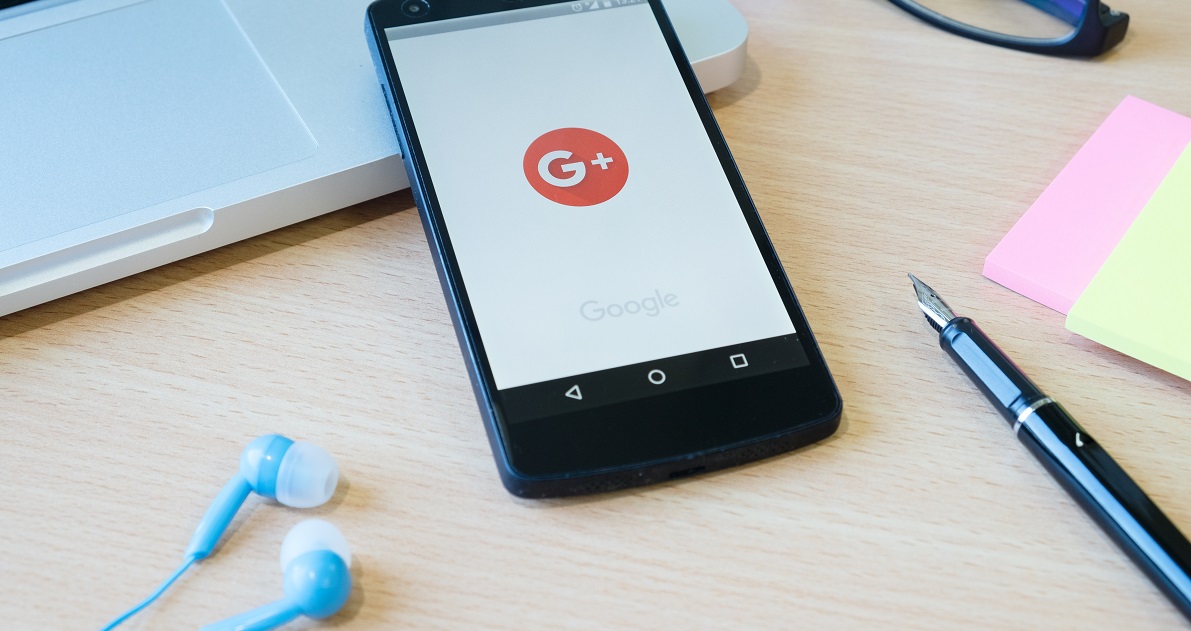 Nexus5 displaying the Google Plus application. Google Plus is Google's attempt at social networking.