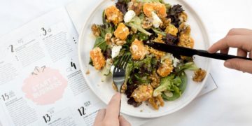 vegetable salad on white plate