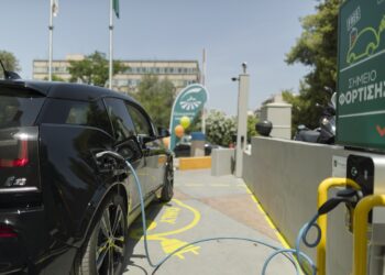 Electric car BMW demostration at Groupama Hellas. Photography: Pantelis Ladas http://ldspro.net