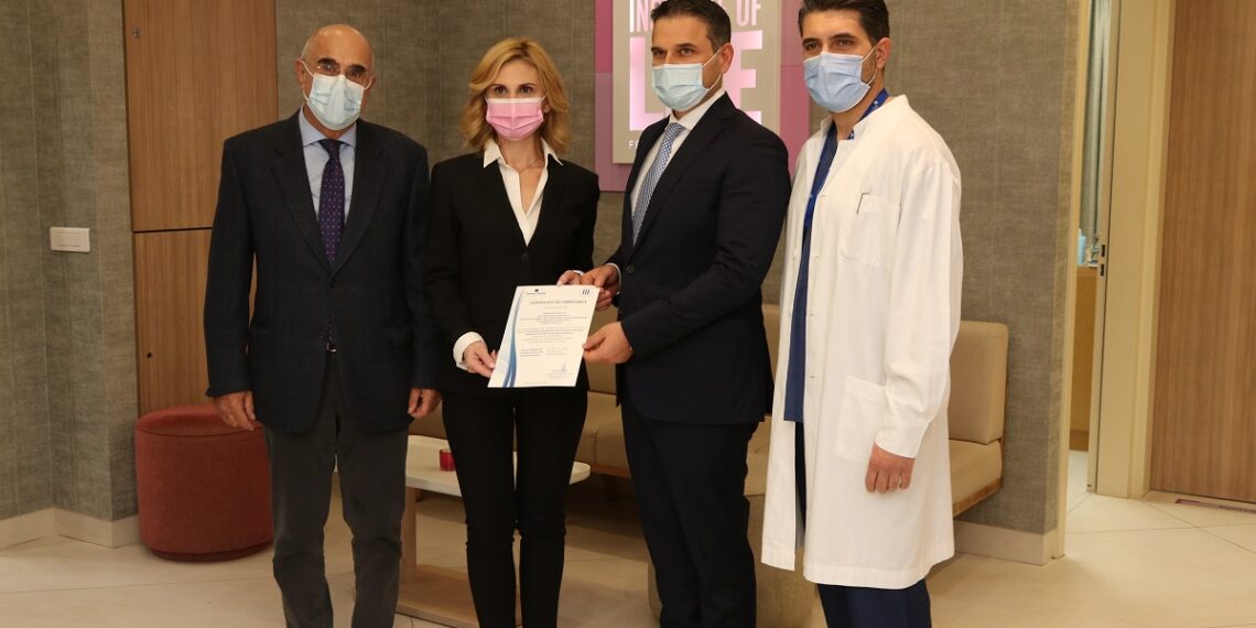 Πιστοποίηση για τη Μονάδα Υποβοηθούμενης Αναπαραγωγής Institute of Life-IASO