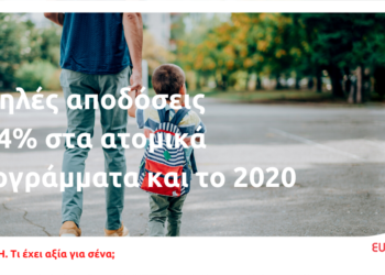 Η Eurolife FFH εξασφάλισε υψηλές αποδόσεις 3,24% στα ατομικά προγράμματα και το 2020