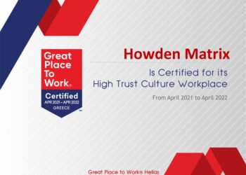 H Howden Matrix απέκτησε την Πιστοποίηση του Great Place to Work®
