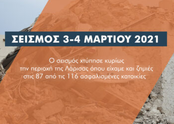 116 ιδιοκτήτες κατοικιών αποζημιώνονται με 754.861 ευρώ για το σεισμό 3-4 Μαρτίου 2021