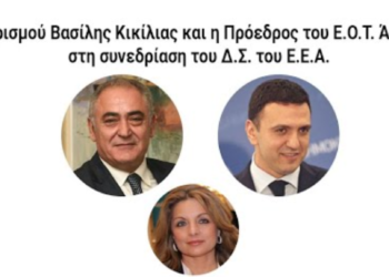 O B. Κικίλιας και η Α. Γκερέκου στο ΔΣ του ΕΕΑ σε livestreaming