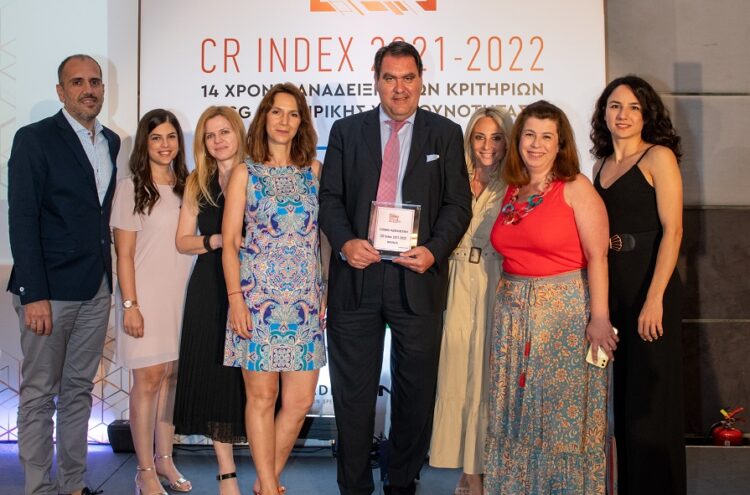 Διάκριση της Eθνικής Ασφαλιστικής στο CR Index 2021-2022