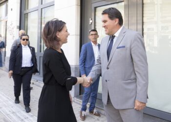 Στο Χώρο Ιστορικής Μνήμης Κοραή 44 η Αnnalena Baerbock