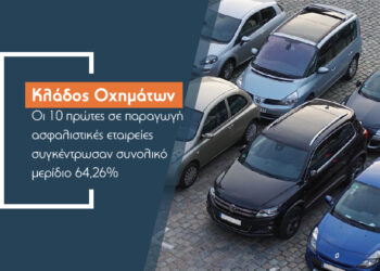 Ανατροπές στο Top 10 του κλάδου ασφάλισης Οχημάτων