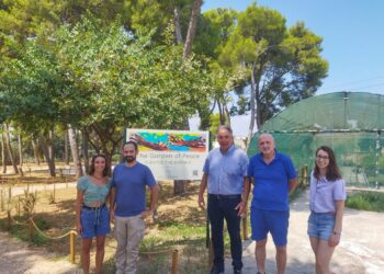 Ο Κ. Ζοπουνίδης στον «Κήπο της Ειρήνης» στο Μεσογειακό Αγρονομικό Ινστιτούτο Χανίων