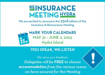 31 Μαΐου – 2 Ιουνίου 2023 η ασφαλιστική συνάντηση στην Ύδρα