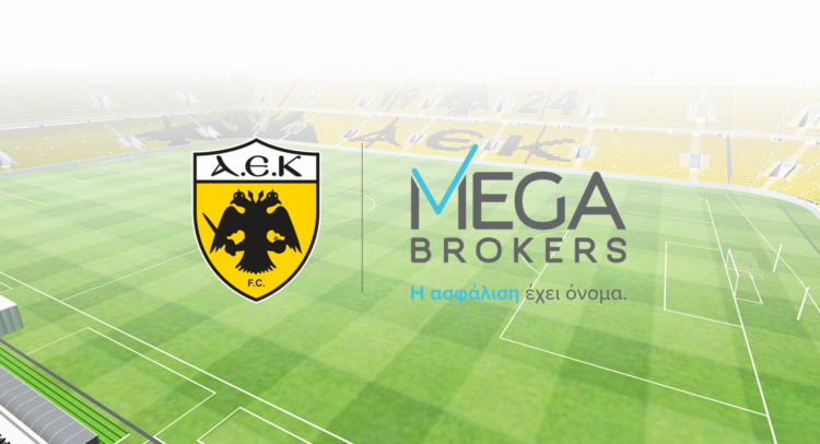 ΠΑΕ ΑΕΚ και η MEGA Brokers συνεχίζουν μαζί για 4η χρονιά
