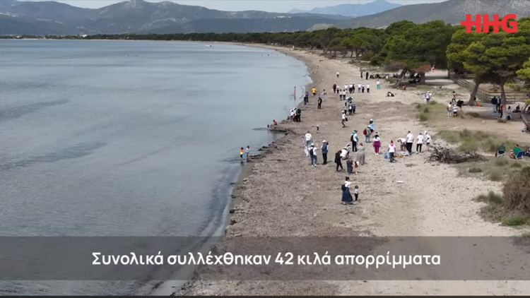 Ο Όμιλος Hellenic Healthcare καθάρισε την παραλία του Σχινιά (video)
