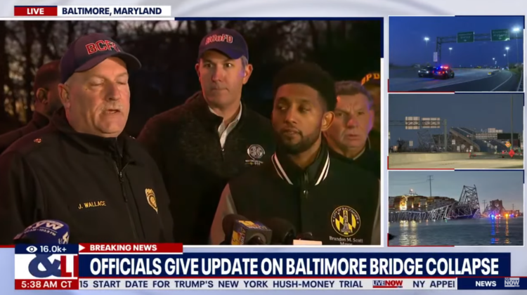 Κατέρρευσε η γέφυρα FS Key Bridge μετά από πρόσκρουση πλοίου (video)