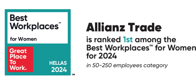 H Allianz Trade στην Ελλάδα στην 1ηθέση στη Λίστα Best WorkplacesTM for Women Hellas 2024