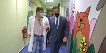 Επίσκεψη του A. Γεωργιάδη στο ανακαινισμένο Νοσοκομείο Παίδων «Καραμανδάνειο»
