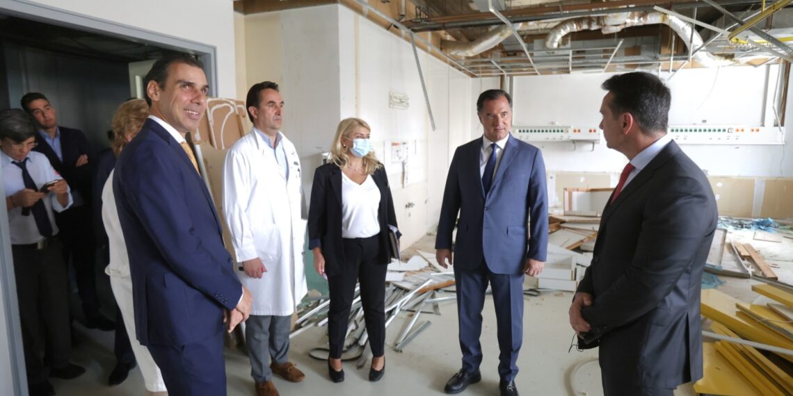 Επιθεώρηση του έργου κατασκευής 32 νέων κλινών ΜΕΘ στο ΓΝΑ Ευαγγελισμός