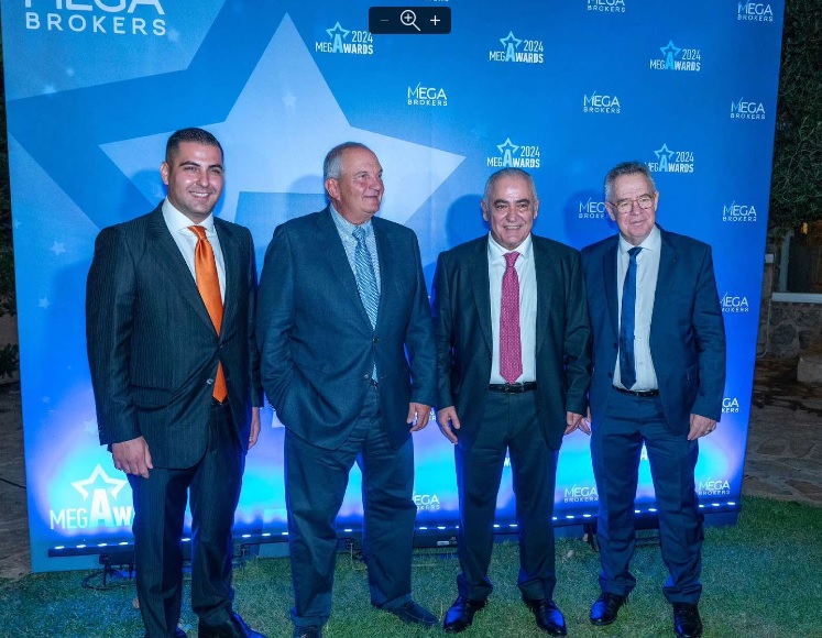 Ο π. Πρωθυπουργός, Κ. Καραμανλής στην εκδήλωση της Mega Brokers