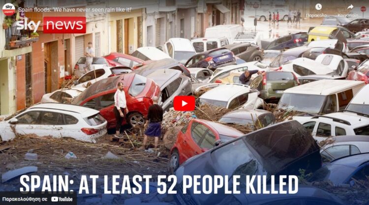 Μία από τις χειρότερες  καταιγίδες του αιώνα χτύπησε την Ισπανία (video)