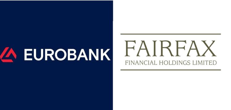 Το 32,89% του συνολικού ΜΚ της Eurobank στην Fairfax