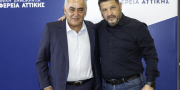 Συνάντηση εργασίας του Προέδρου του ΕΕΑ, Γ. Χατζηθεοδοσίου με τον Περιφερειάρχη Αττικής, Ν. Χαρδαλιά