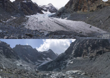 Ο παγετώνας Ventina της Ιταλίας… έλιωσε