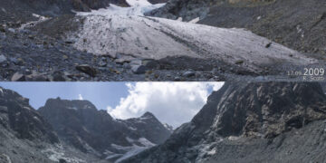 Ο παγετώνας Ventina της Ιταλίας… έλιωσε