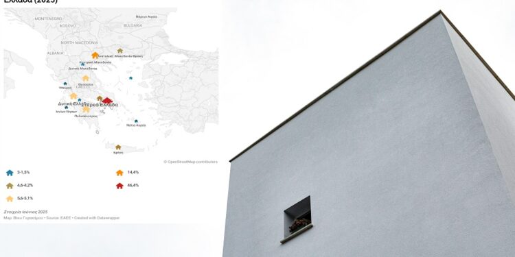 Ο χάρτης των ασφαλισμένων κατοικιών στην Ελλάδα